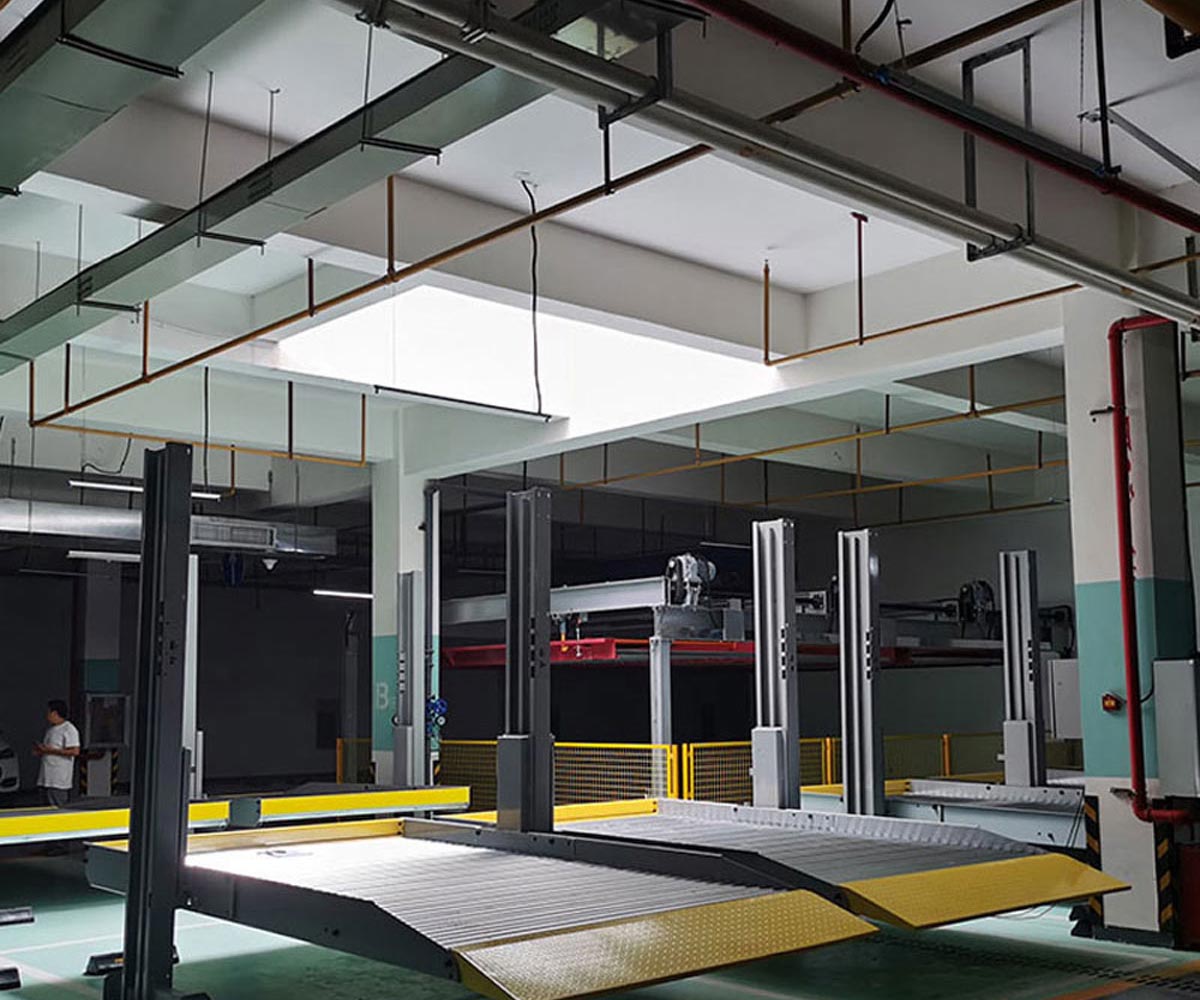 隆昌俯仰立體車庫機械部分安裝步驟