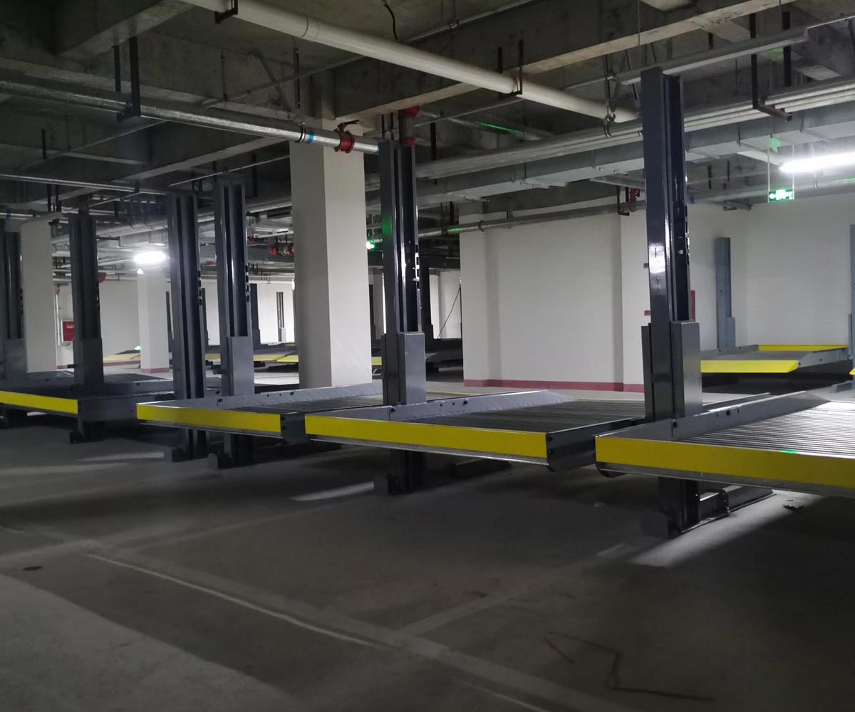 色達簡易升降式立體車庫二柱雙層