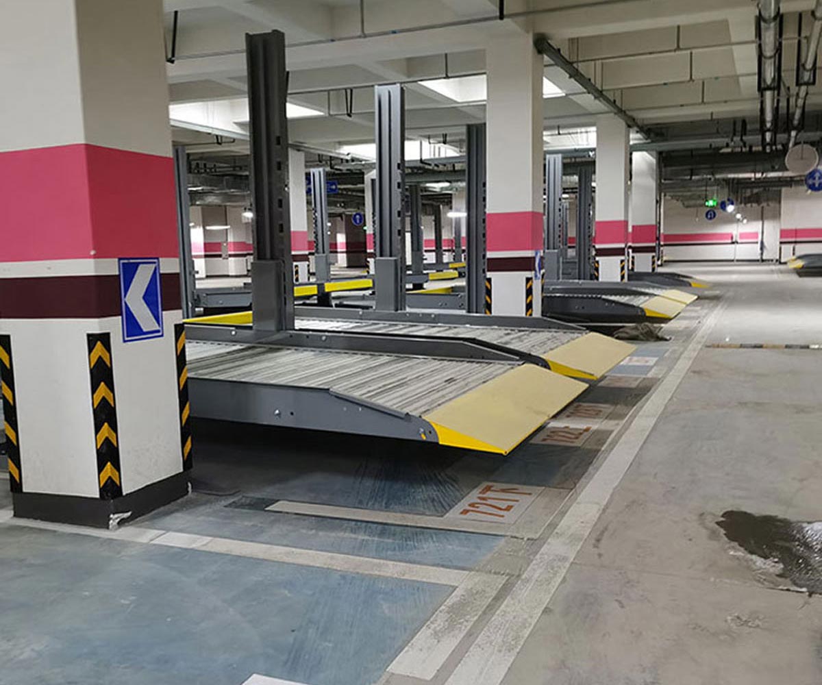 隆昌四柱式家用好色先生黄色下载設備立體車庫手動四柱使用操作說明